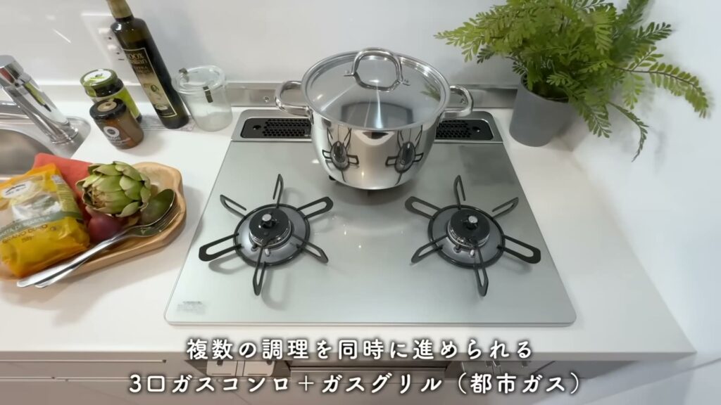 カスタリア旗の台 1LDKのコンロ