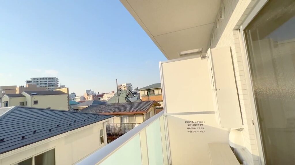 東京八広ザ・スプレッドレジデンス 1DKのバルコニーの景色