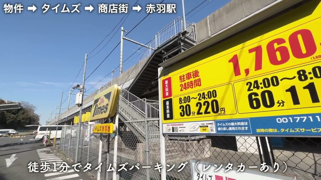 ハーモニーフラッツ赤羽 1Kのタイムズ