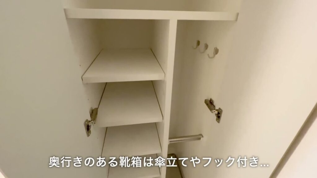 グランヴァンプレミアムイースト川口 1Kの靴箱の中