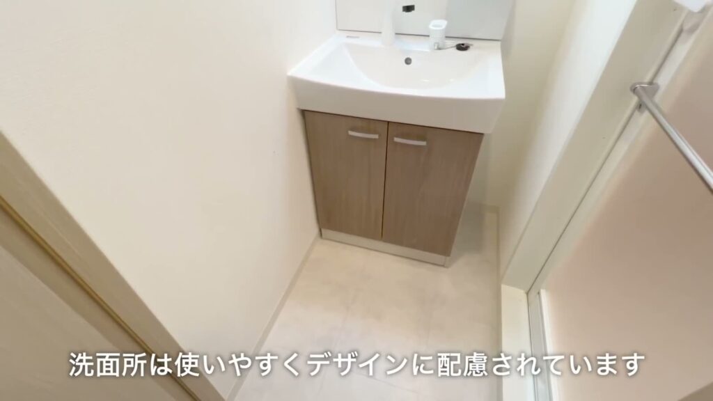 グランヴァンプレミアムイースト川口 1Kの洗面台