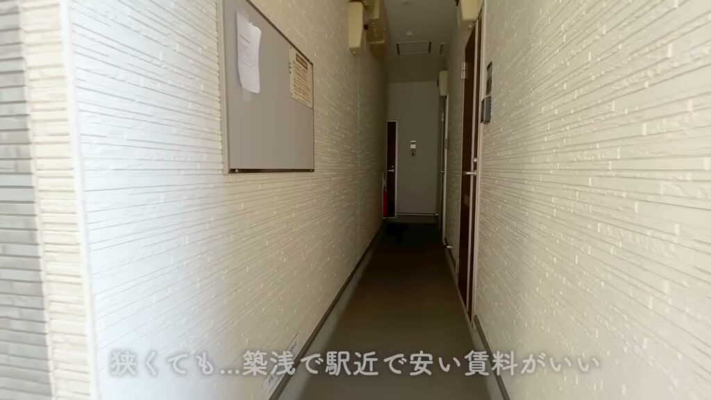 ハーモニーテラス栗原Ⅱ 1R＋ロフトの共用廊下