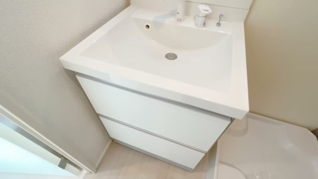 ハーモニーテラス栗原Ⅱ 1R＋ロフトの洗面台の収納