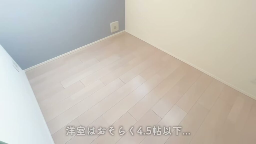 ハーモニーテラス栗原Ⅱ 1R＋ロフトの居室の床と壁