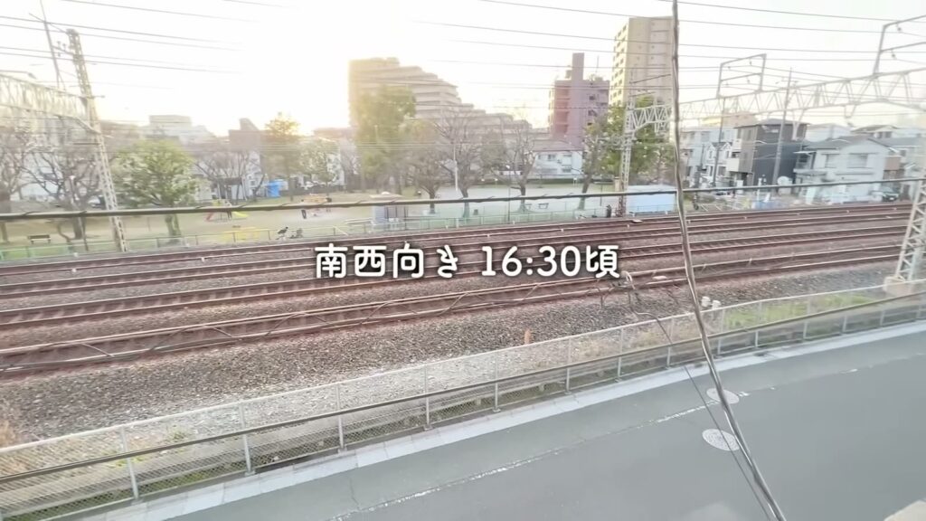 ハーモニーテラス栗原Ⅱ 1R＋ロフトの窓の外の景色