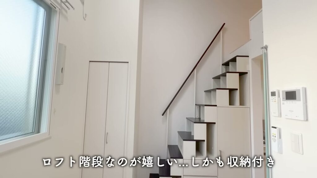 ハーモニーテラス栗原Ⅱ 1R＋ロフトの階段下のクローゼット