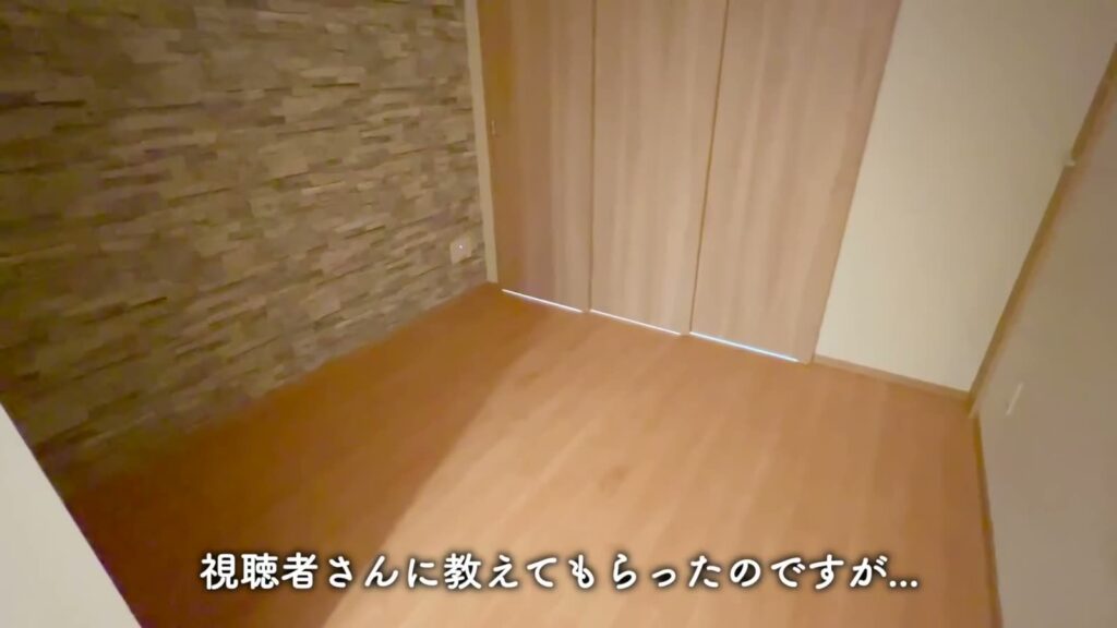 ハーモニーレジデンスパレスフロント 1LDKの石目調の壁
