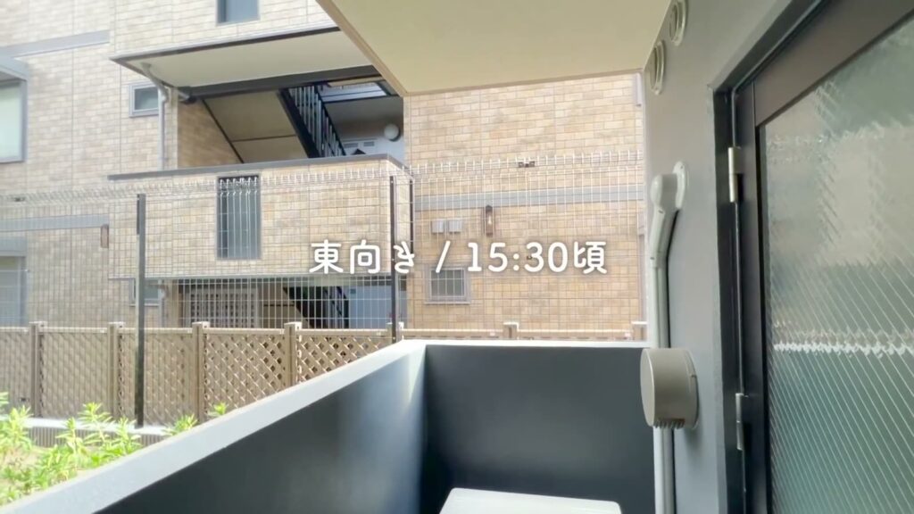 ハーモニーレジデンスパレスフロント 1LDKの東向きの眺め