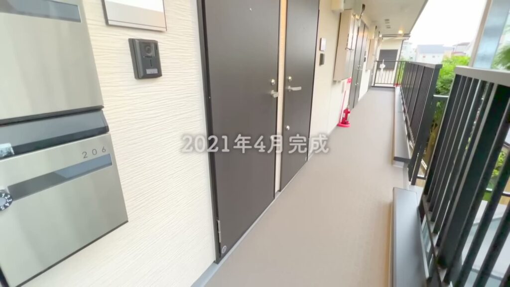 BACE小田 ワンルームの共用廊下