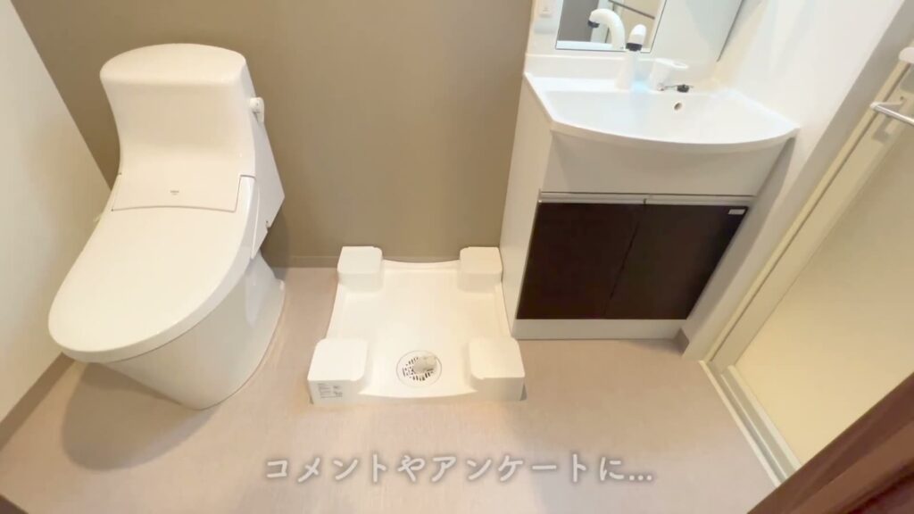 ラフィスタ中板橋Ⅱ 1Kのトイレと洗濯機置き場