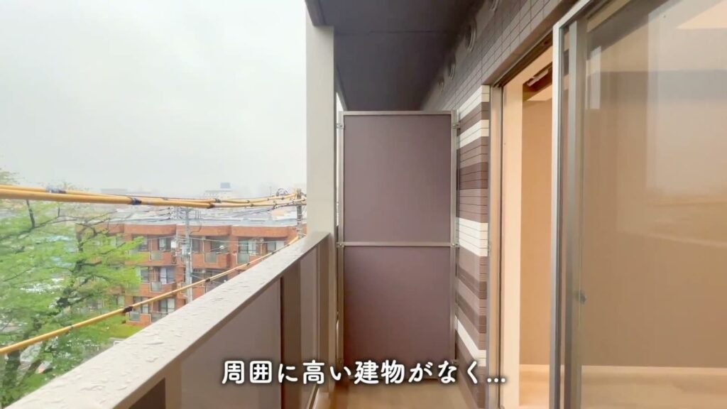 ラフィスタ中板橋Ⅱ 1Kのバルコニー