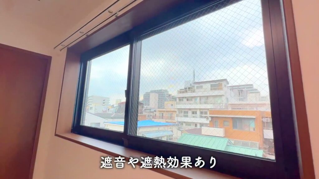 江東区石島 1LDKの洋室の窓