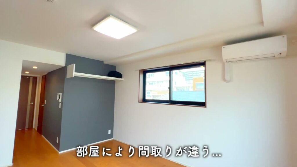 江東区石島 1LDKのエアコンと照明