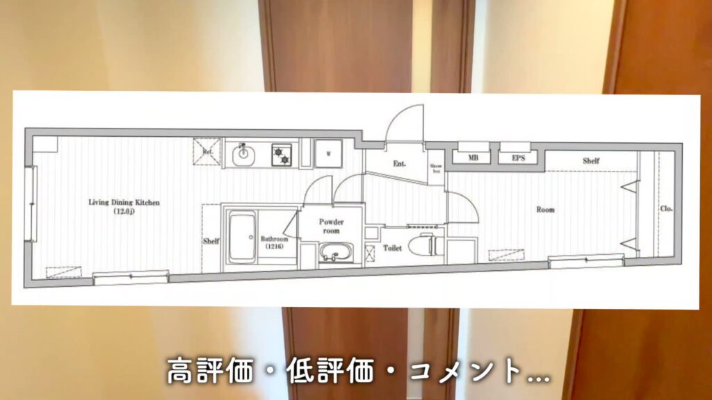 江東区石島 1LDKの間取り図
