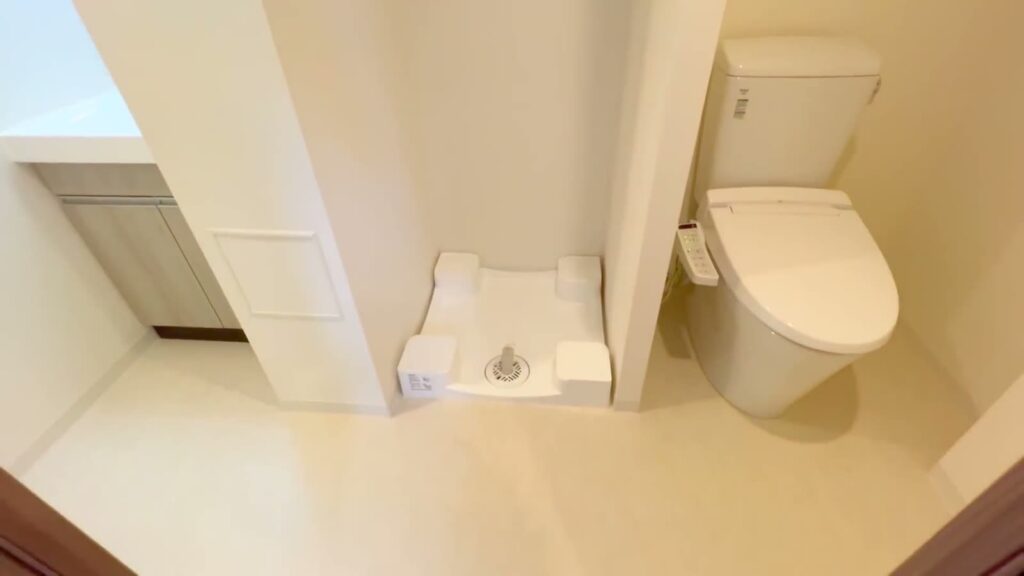 ラフィスタ亀有 1DKのトイレと洗濯機置き場