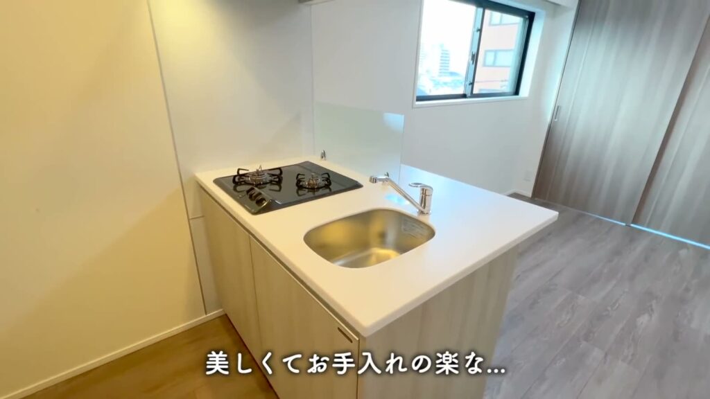 ラフィスタ亀有 1DKのコンロとシンク