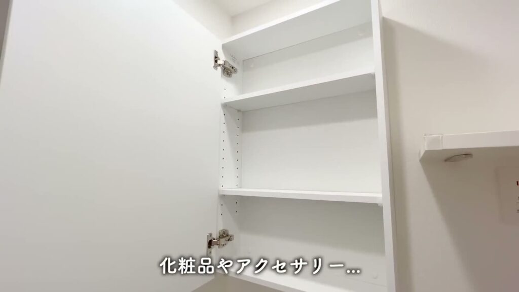 ブライズ東日本橋 1Kの鏡裏の収納