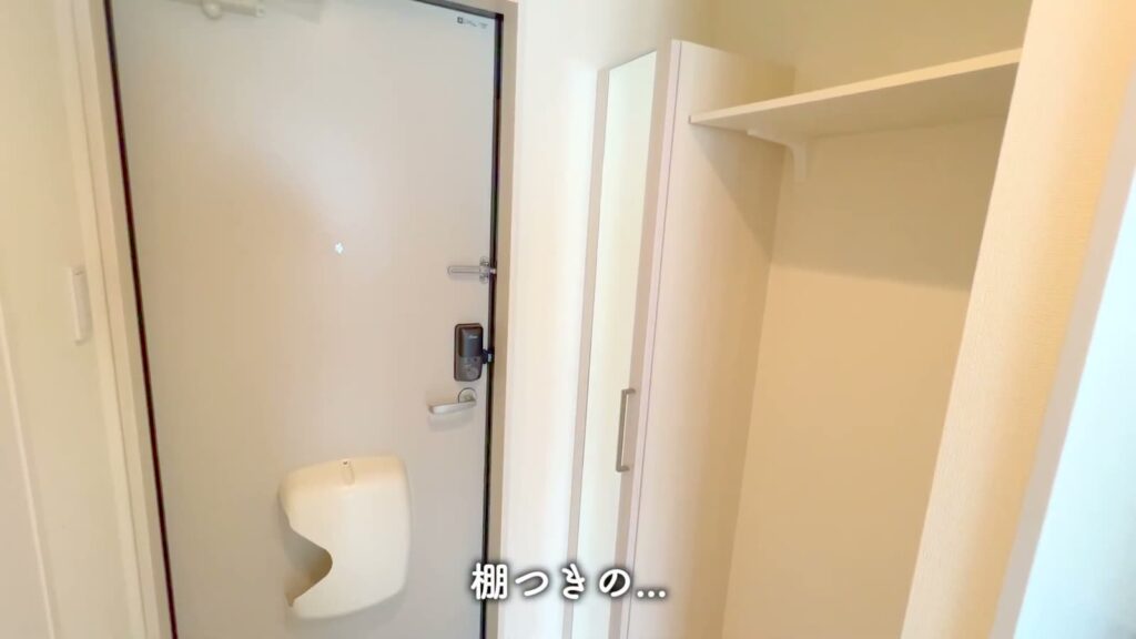 ハーモニーテラス江原町Ⅱ 1R+ロフトの玄関の収納