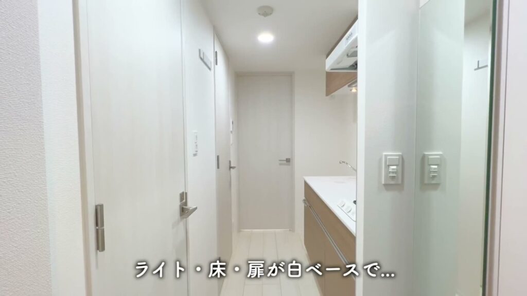 渋谷区笹塚の1K 1Kの玄関からの廊下