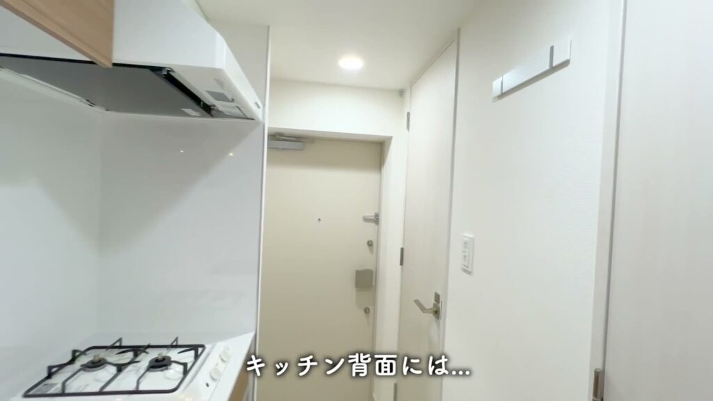 渋谷区笹塚の1K 1Kのキッチン背面