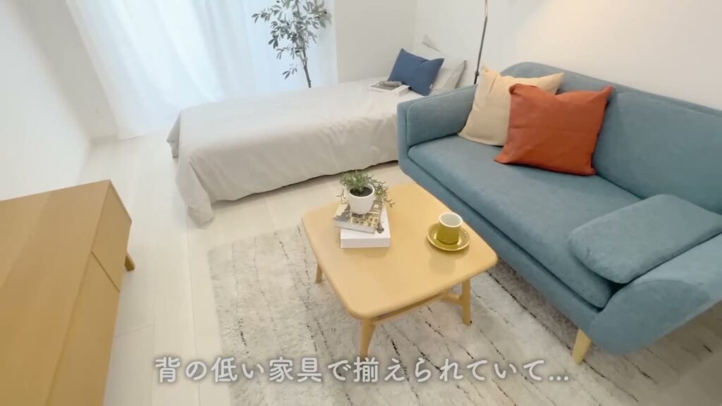 ブライズ高円寺 1Kのソファとローテーブル