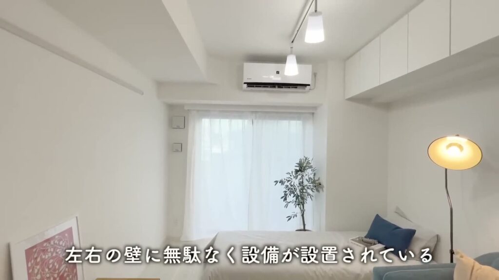 ブライズ高円寺 1Kのエアコンと壁面