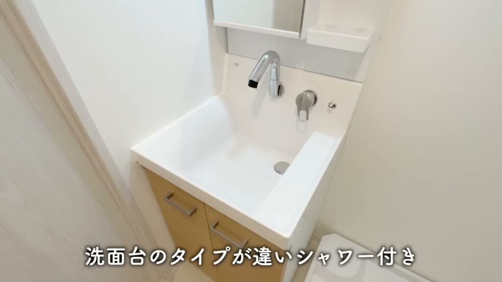 羽田のマンション 2Kの洗面台