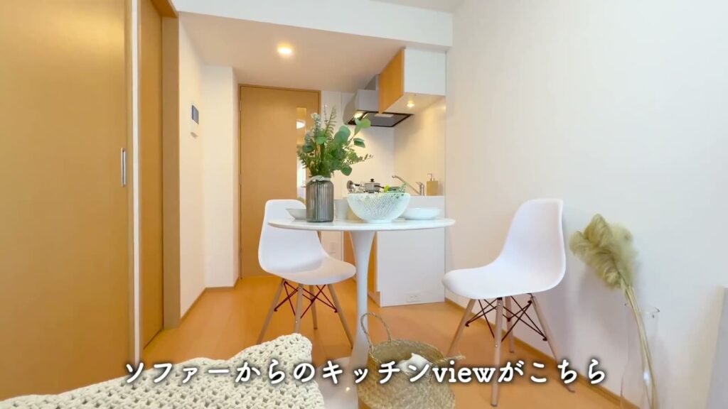 ベルグレードSI 1DKのソファからの眺め