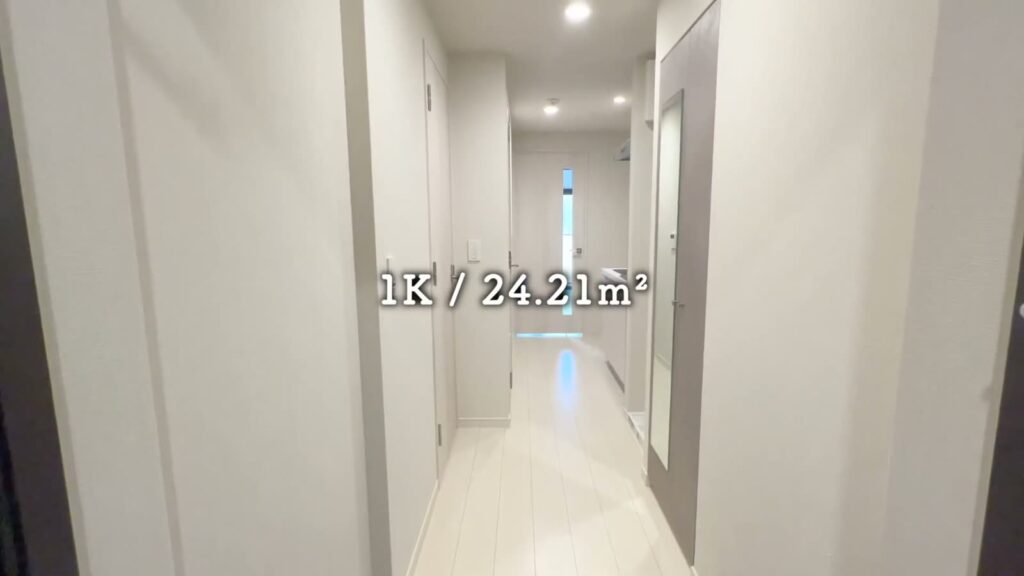 阪東橋の賃貸マンション 1Kの2部屋目の廊下