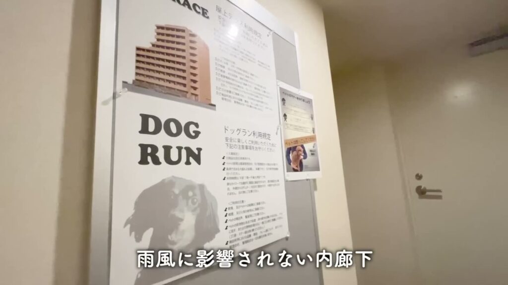 潮見の賃貸マンション 1DKのドッグラン案内