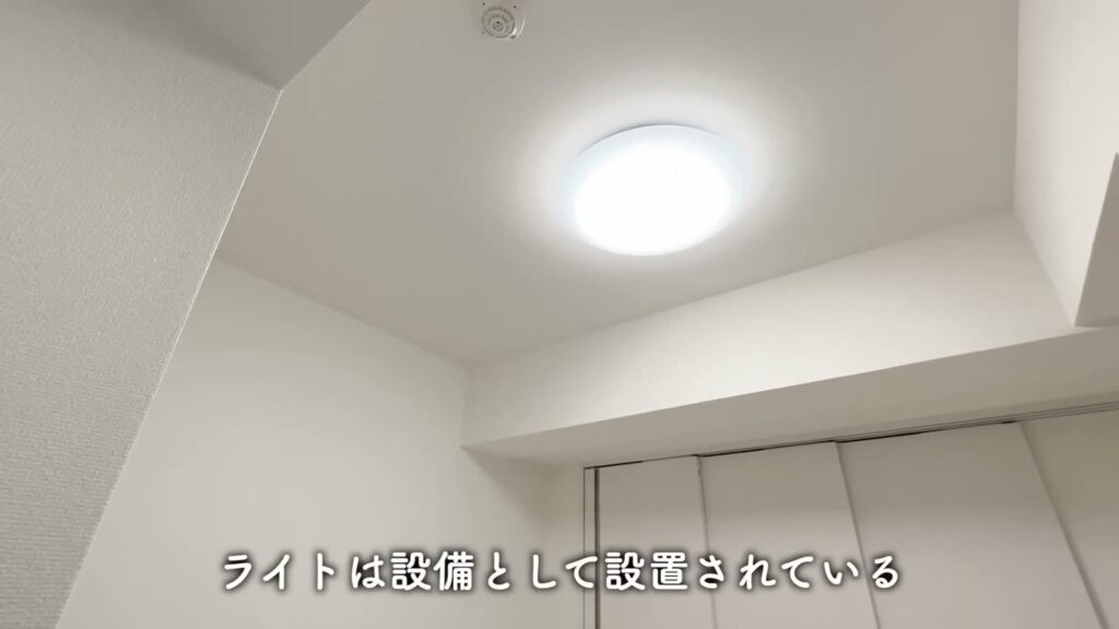 潮見の賃貸マンション 1DKの照明