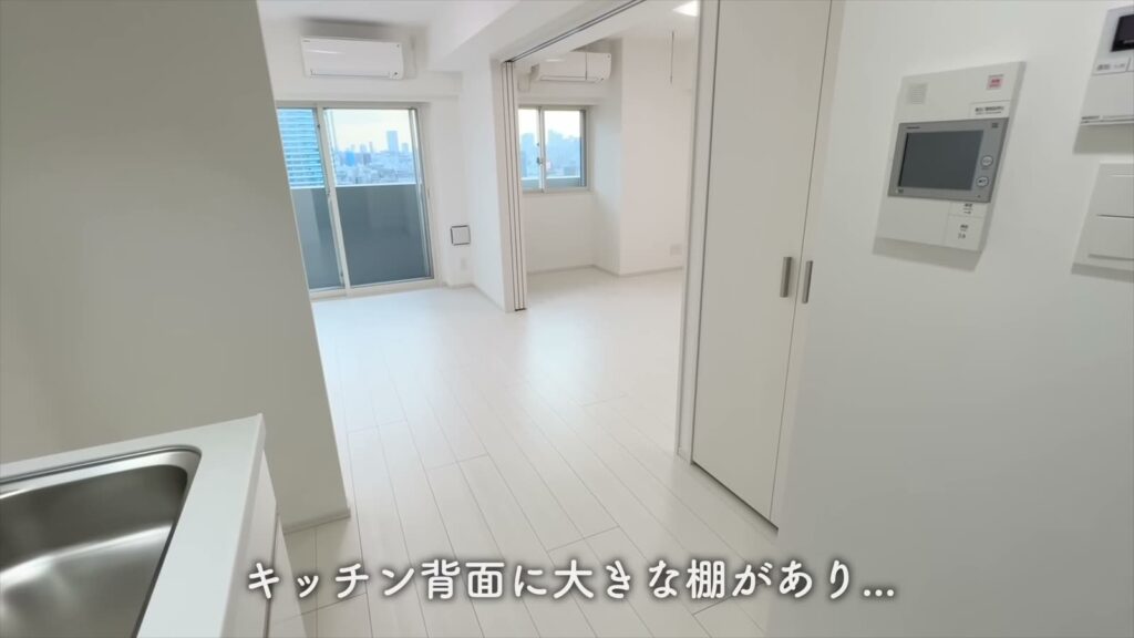 PREMIUM CUBE G 後楽園 2Kのキッチン背面