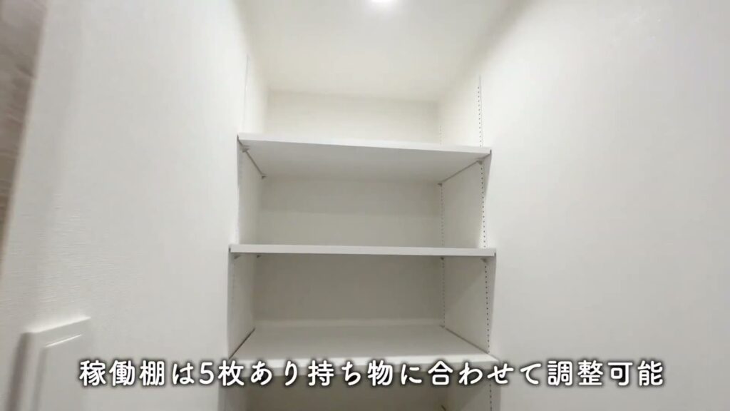 ラフィスタ品川戸越 1DKの可動棚