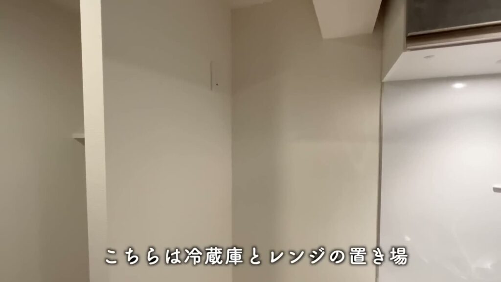 クレヴィスタ横浜大口 1Kの冷蔵庫置き場