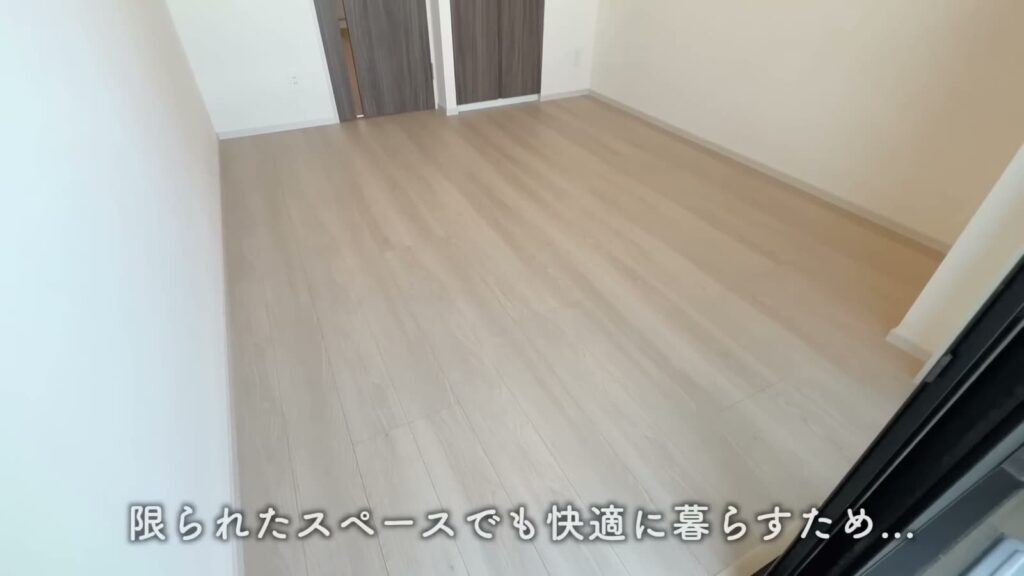 クレヴィスタ横浜大口 1Kの入口側から