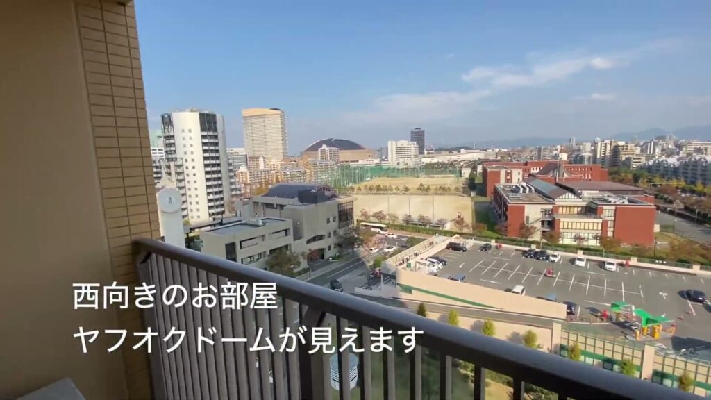 百道タワー（THE MOMOCHI TOWER） 3LDKのバルコニー