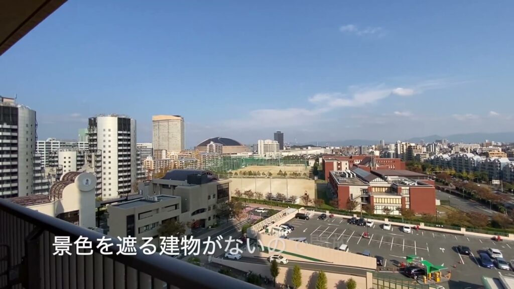 百道タワー（THE MOMOCHI TOWER） 3LDKの景色を遮る建物がない