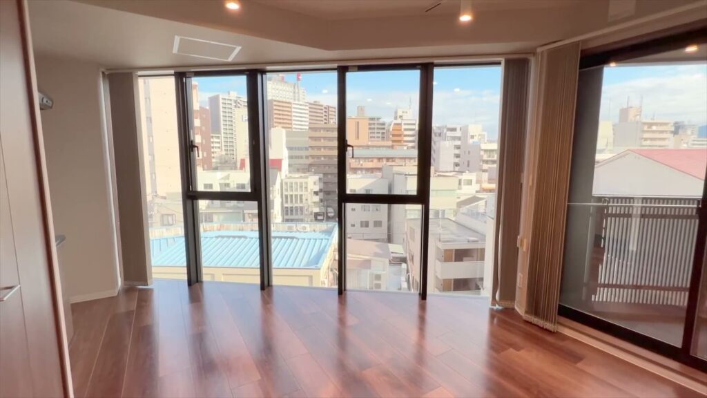 ドルチェ竹屋町 ワンルームの窓
