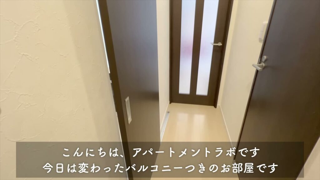 1LDKのルーフバルコニー付き物件 1LDKの玄関から廊下