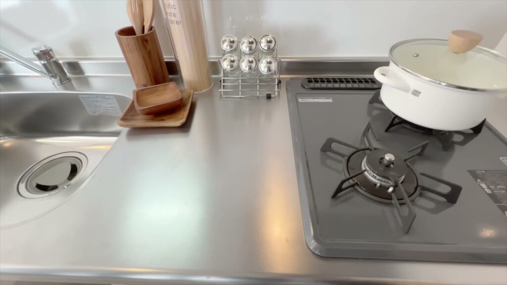 1LDKのルーフバルコニー付き物件 1LDKのコンロ