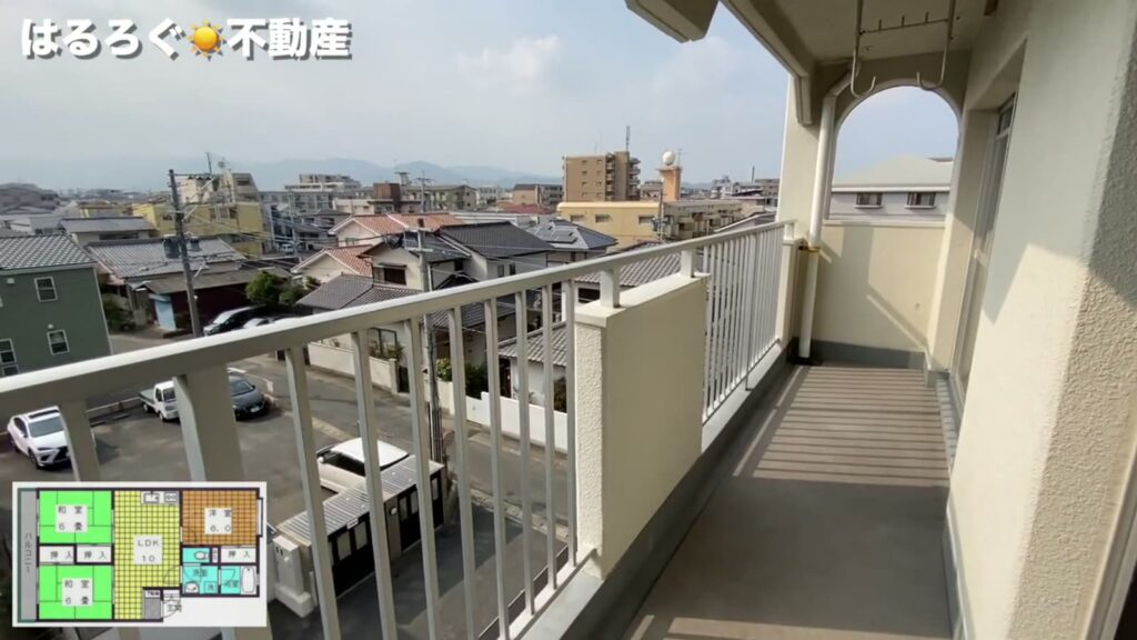鴨原マンション 3LDKの眺め