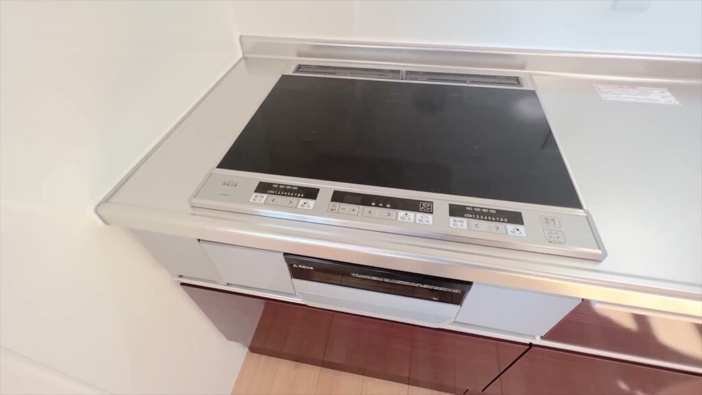 福山市の1LDK 1LDKのIHコンロ
