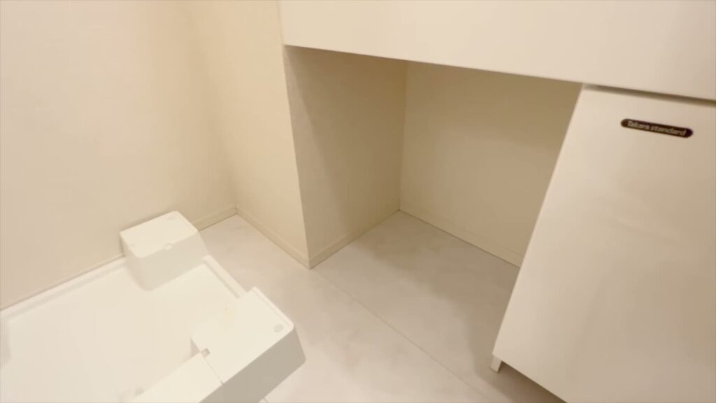 東広島市のワンルーム ワンルームの洗濯機置き場