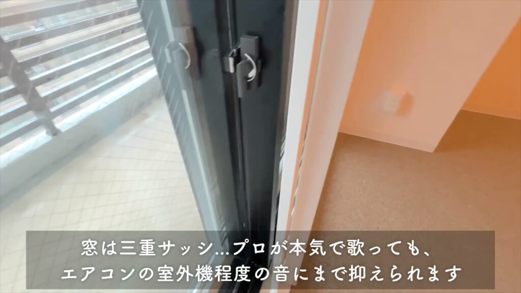 MAISON LE REVE KANNAI 1SKの三重サッシ