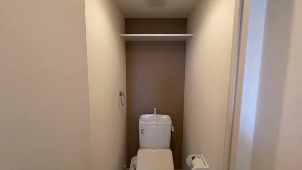 1LDKのトイレの棚