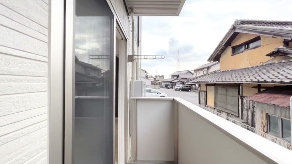 1LDKのバルコニーからの眺め