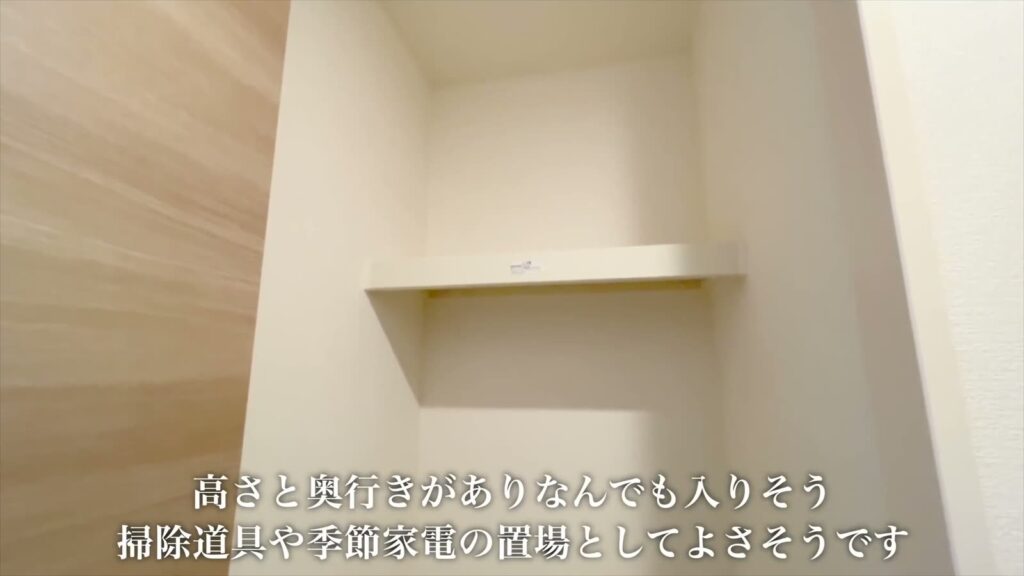 1LDKの収納の棚