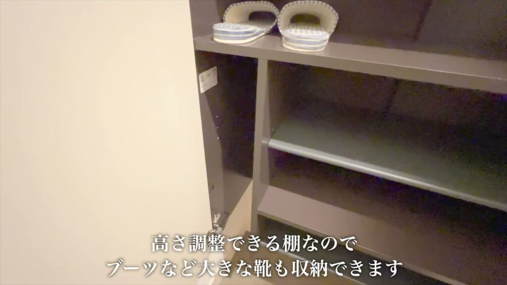 1LDKのシューズボックスの棚