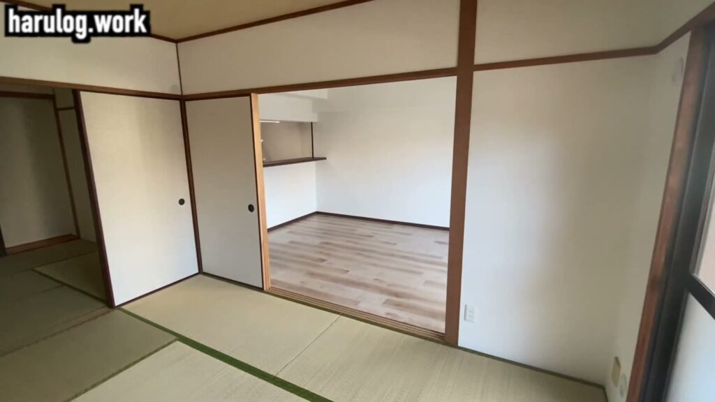 アンピール美野島 3DKの和室との境