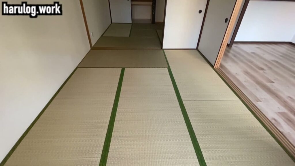 アンピール美野島 3DKの和室の奥行き